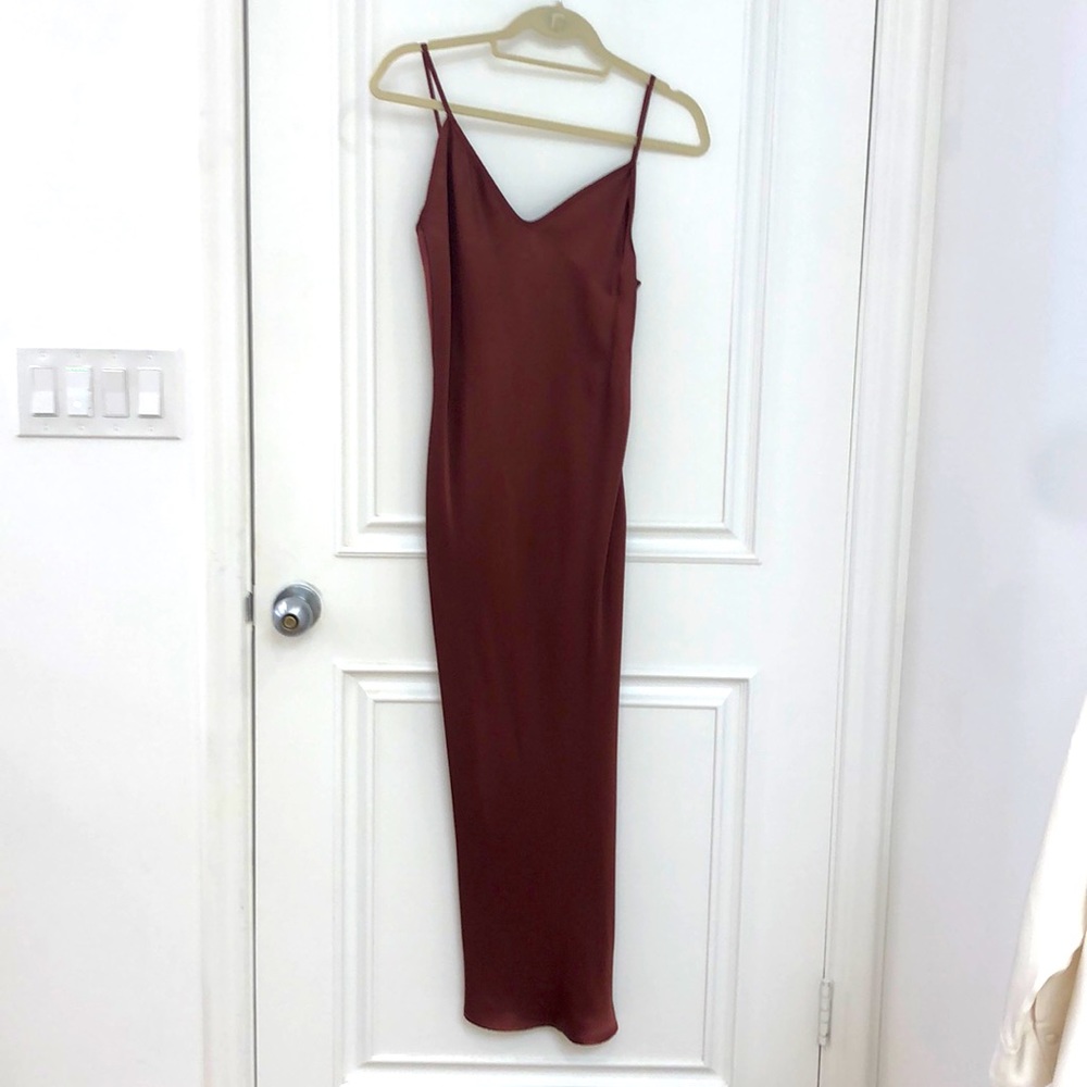Simon Miller Silk Burgundy Dress